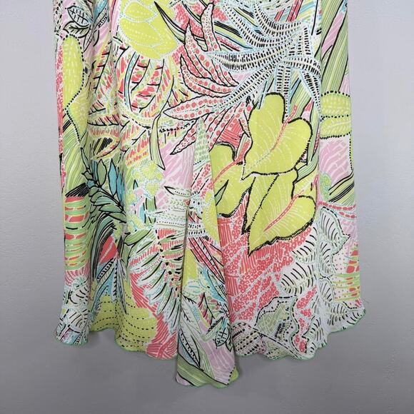 Boho Coastal Tropical Midi Skirt – Size 14 - Lettuce Hem Resortwear Islandcore - Picture 6 of 8